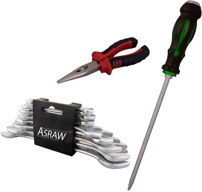 

Asraw Hand Tool Kit(11 Tools), Multicolor