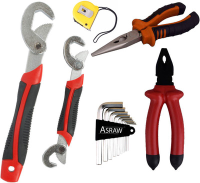 Asraw Hand Tool Kit(6 Tools), Multicolor