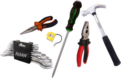 

Asraw Hand Tool Kit(14 Tools), Multicolor