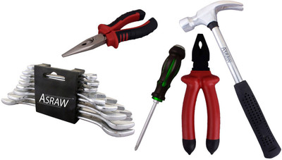 

Asraw Hand Tool Kit(13 Tools), Multicolor