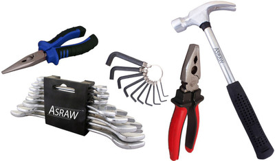 

Asraw Hand Tool Kit(13 Tools), Multicolor