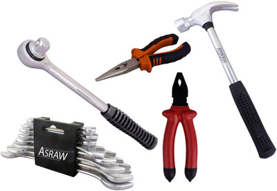 

Asraw Hand Tool Kit(13 Tools), Multicolor
