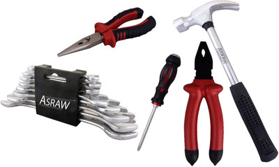 

Asraw Hand Tool Kit(13 Tools), Multicolor