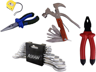 

Asraw Hand Tool Kit(13 Tools), Multicolor