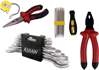 

Asraw Hand Tool Kit(13 Tools), Multicolor