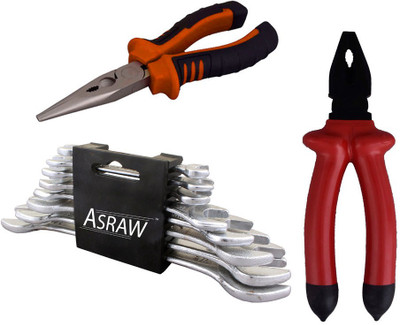 

Asraw Hand Tool Kit(11 Tools), Multicolor