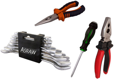 

Asraw Hand Tool Kit(12 Tools), Multicolor