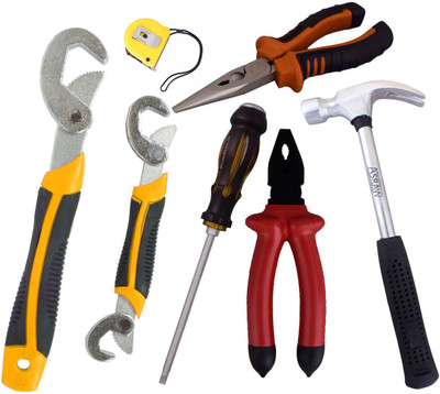 

Asraw Hand Tool Kit(7 Tools), Multicolor