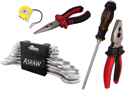 

Asraw Hand Tool Kit(13 Tools), Multicolor