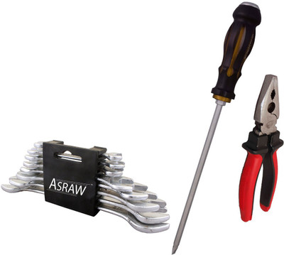 

Asraw Hand Tool Kit(11 Tools), Multicolor