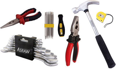 

Asraw Hand Tool Kit(14 Tools), Multicolor