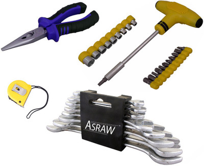 

Asraw Hand Tool Kit(12 Tools), Multicolor