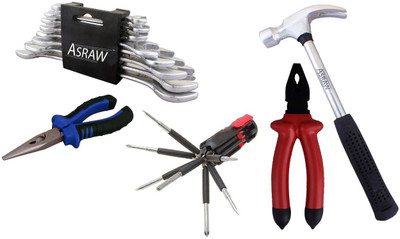 

Asraw Hand Tool Kit(13 Tools), Multicolor