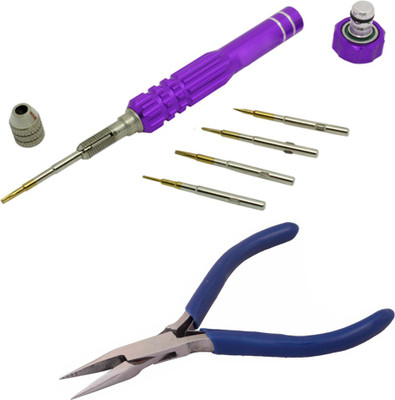 

Asraw Gold Series Screwdriver with plier Hand Tool Kit(2 Tools), Purple