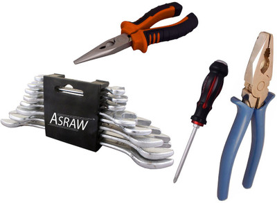 

Asraw Hand Tool Kit(12 Tools), Multicolor