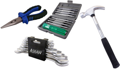 

Asraw Hand Tool Kit(12 Tools), Multicolor