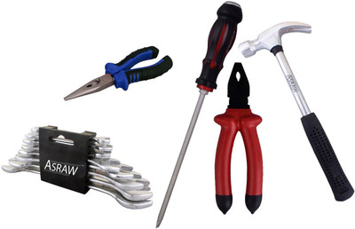 

Asraw Hand Tool Kit(13 Tools), Multicolor