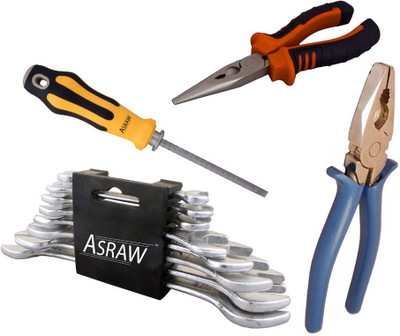 

Asraw Hand Tool Kit(12 Tools), Multicolor