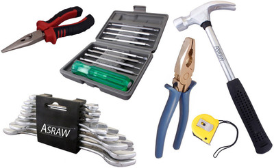 

Asraw Hand Tool Kit(14 Tools), Multicolor