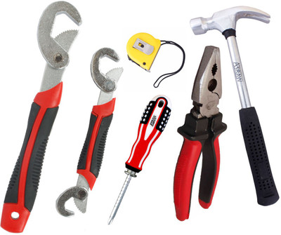 

Asraw Hand Tool Kit(6 Tools), Multicolor