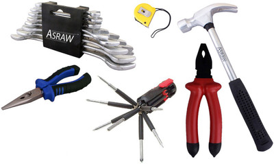

Asraw Hand Tool Kit(14 Tools), Multicolor