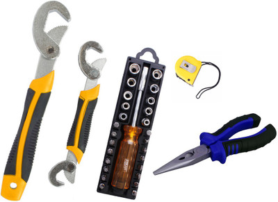 Asraw Hand Tool Kit(5 Tools), Multicolor