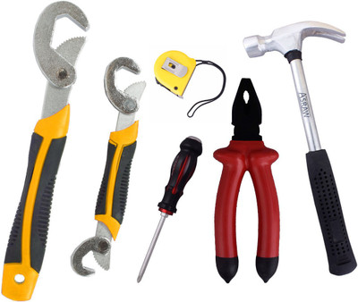 

Asraw Hand Tool Kit(6 Tools), Multicolor