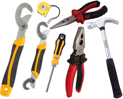 

Asraw Hand Tool Kit(7 Tools), Multicolor