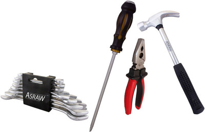 

Asraw Hand Tool Kit(12 Tools), Multicolor