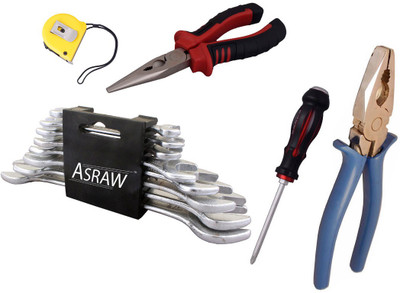 

Asraw Hand Tool Kit(13 Tools), Multicolor