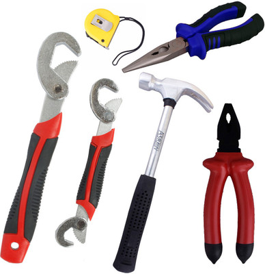 

Asraw Hand Tool Kit(6 Tools), Multicolor