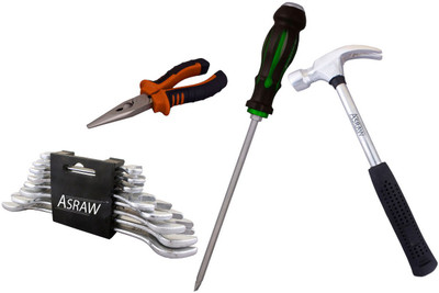 

Asraw Hand Tool Kit(12 Tools), Multicolor