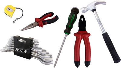 

Asraw Hand Tool Kit(14 Tools), Multicolor