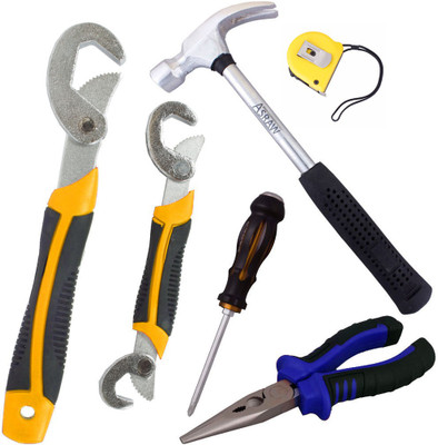 

Asraw Hand Tool Kit(6 Tools), Multicolor