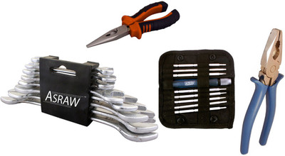 

Asraw Hand Tool Kit(12 Tools), Multicolor