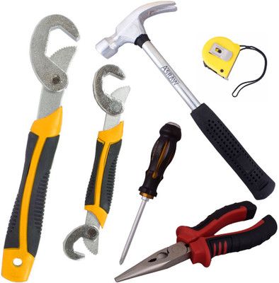 

Asraw Hand Tool Kit(6 Tools), Multicolor