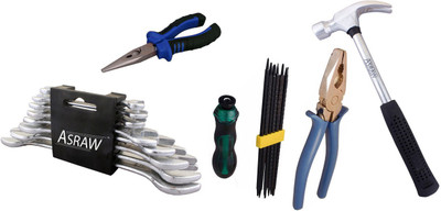 

Asraw Hand Tool Kit(13 Tools), Multicolor