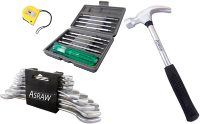 

Asraw Hand Tool Kit(12 Tools), Multicolor