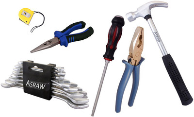 

Asraw Hand Tool Kit(14 Tools), Multicolor