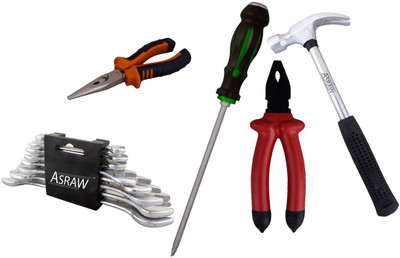 

Asraw Hand Tool Kit(13 Tools), Multicolor