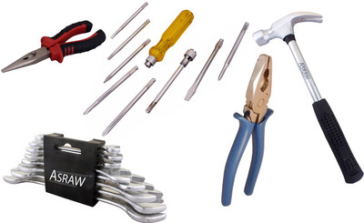 

Asraw Hand Tool Kit(13 Tools), Multicolor