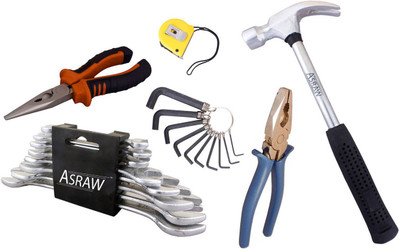

Asraw Hand Tool Kit(14 Tools), Multicolor