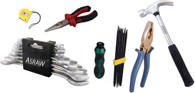 

Asraw Hand Tool Kit(14 Tools), Multicolor
