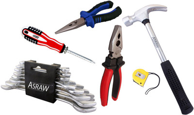 

Asraw Hand Tool Kit(14 Tools), Multicolor