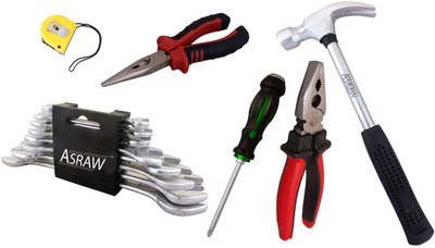 

Asraw Hand Tool Kit(14 Tools), Multicolor
