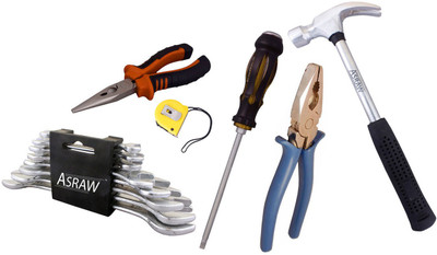 

Asraw Hand Tool Kit(14 Tools), Multicolor