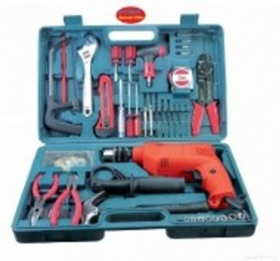 

Attrico Power & Hand Tool Kit(100 Tools), Multicolor