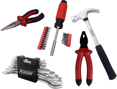 

Asraw Hand Tool Kit(13 Tools), Multicolor