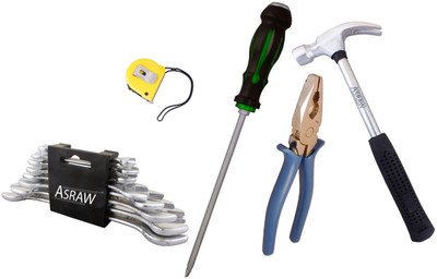 

Asraw Hand Tool Kit(13 Tools), Multicolor