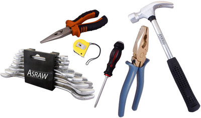 

Asraw Hand Tool Kit(14 Tools), Multicolor